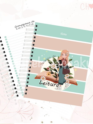Caderno de leitura personalizado
