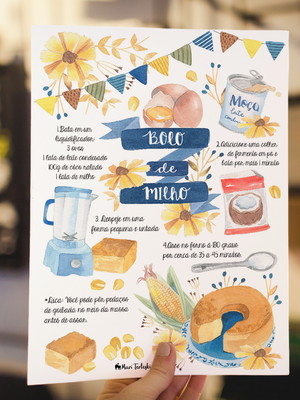 Print a4 - bolo de milho