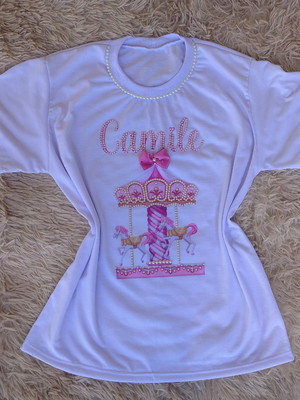 Camiseta infantil personalizada carrosel