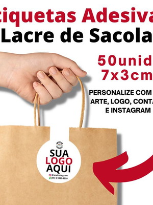 Etiquetas lacres adesivos personalizados com sua logo