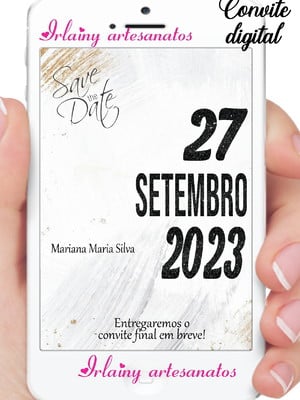 Save the date minimalista