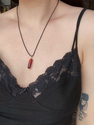 Colar hippie com cristal