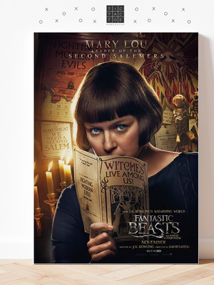 Quadro mdf animais fantasticos mary lou - mov - 0069