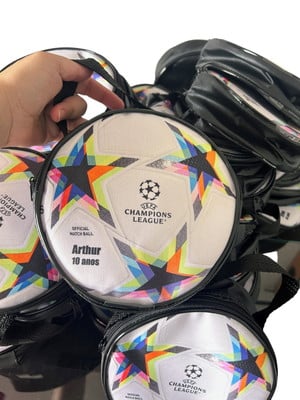 Necesserie bola futebol lembrancinha de aniversário