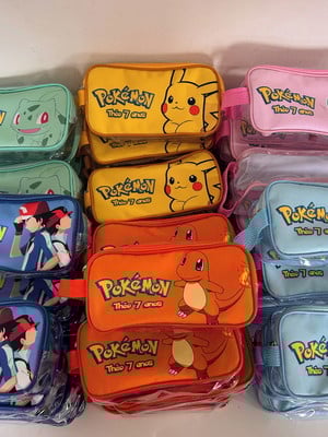 Estojo pokemon transparente infantil personalizado