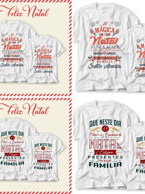 Natal-pack camisetas pais e filhos-artes corel,png/jpg -1512