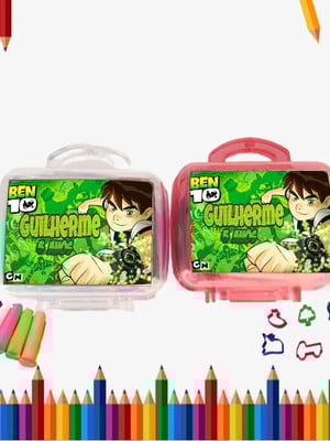 Kit modelar mini maletinha personalizada ben 10