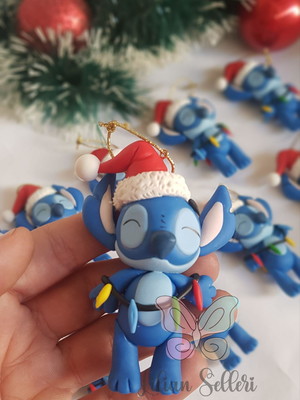 Stich aplique para árvore de natal -kit com 5