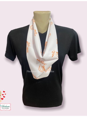 Lenço personalizado 50 x 50 - com monograma ou logo