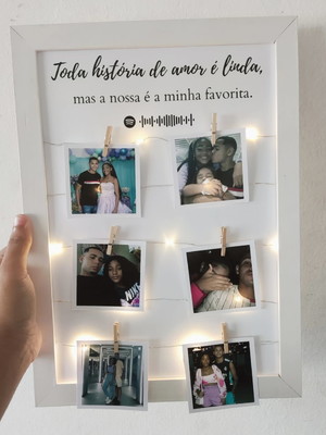Quadro com led 21x30