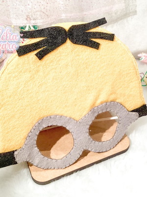 Kit máscara e ponteira de lápis do minions