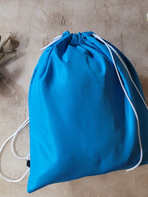 Ecobag sacola mochila de tecido ecobag sacola azul claro