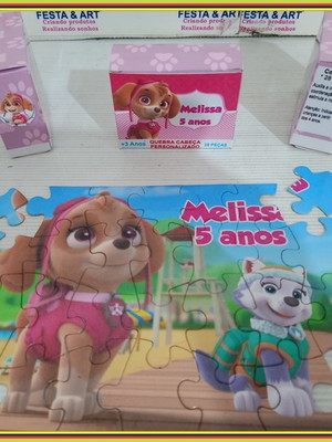 Quebra cabeça 28 peças - patrulha canina
