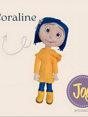 Apostila digital boneca coraline feltro