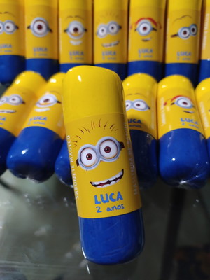 Sabonete mágico divertido lembrancinha minions