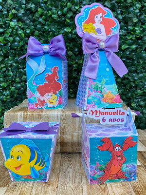 Kit: 16 lembrancinhas personalizadas a pequena sereia