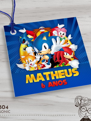 Tag quadrada sonic - 00804