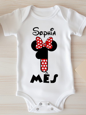Kit body mesversário minnie