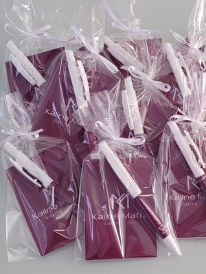 Kit bloquinho + caneta personalizado