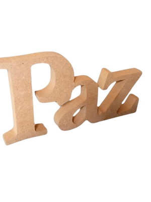 Palavra "paz" 10x17