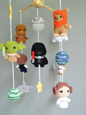 Móbile star wars amigurumi