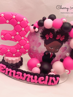Vela cenário poderosa chefinha - biscuit (personalizada)