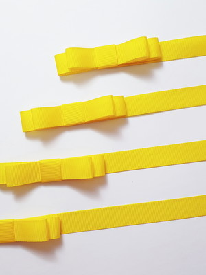 Laço duplo gorgurão nº 3 com extensão de 60 cm