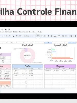 Planilha controle financeiro