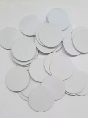 Círculos de eva de 4cm x 5mm branco (kit com 10unidades)