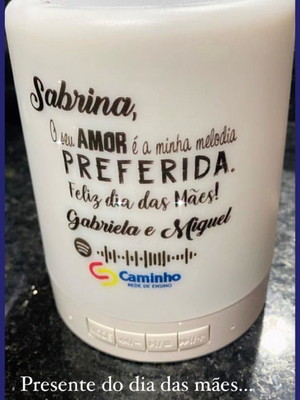 Caixa de som com bluetooth personalizado