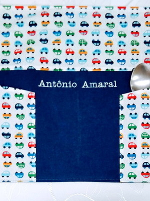 Jogo americano escolar infantil personalizado 30x40 cm