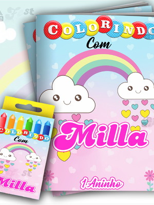 Kit colorir chuva de amor