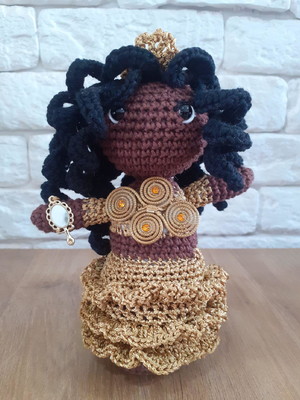 Oxum orixá em amigurumi