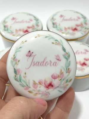 Porta joias de porcelana (sem kit para embalar)