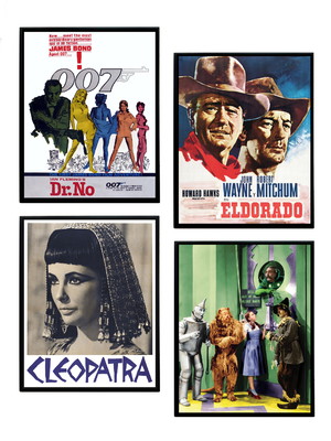 Kit de quadros cinema clássicos 03