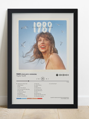 Quadro moldura spotify taylor swift 1989 (taylor's version)