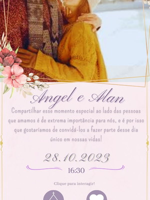 Convite casamento interativo