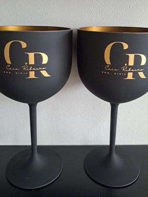 25 taças de gin 580ml jateada slim personalizadas