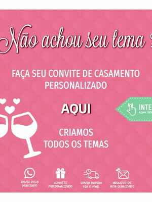 Kit identidade visual convite casamento personalizado