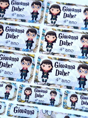 Etiqueta escolar harry potter - kit master