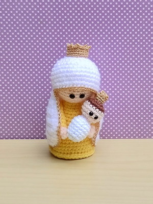 Nossa senhora achiropita amigurumi