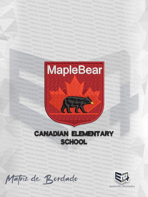 Matriz de bordado maplebear escola canadense