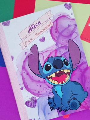 Caderno brochura grande personalizado 48fls