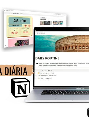 Template notion - rotina diária