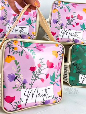 15 lancheira com porta garrafa personalizado
