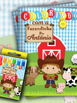 Kit colorir fazendinha