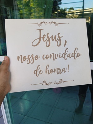 Placa casamento