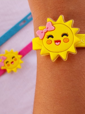 Pulseira raio de sol sunshine - lembrancinha festa infantil