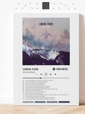 Quadro mdf spotify linkin park recharged - spy 0050