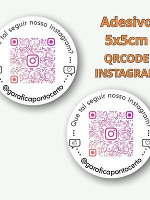 Arte para adesivo redondo com qr code